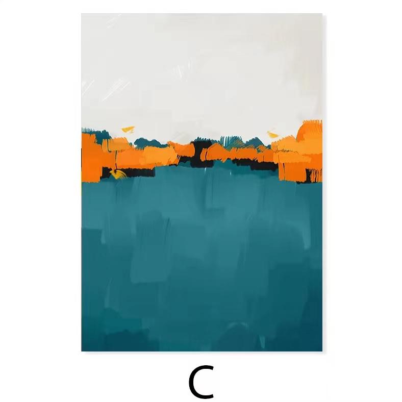 

Современный абстрактный плакат середины века, акварельные цветные блоки, холст, картины, настенная живопись, принт, украшение для гостиной, дома 21x30cm No Framed