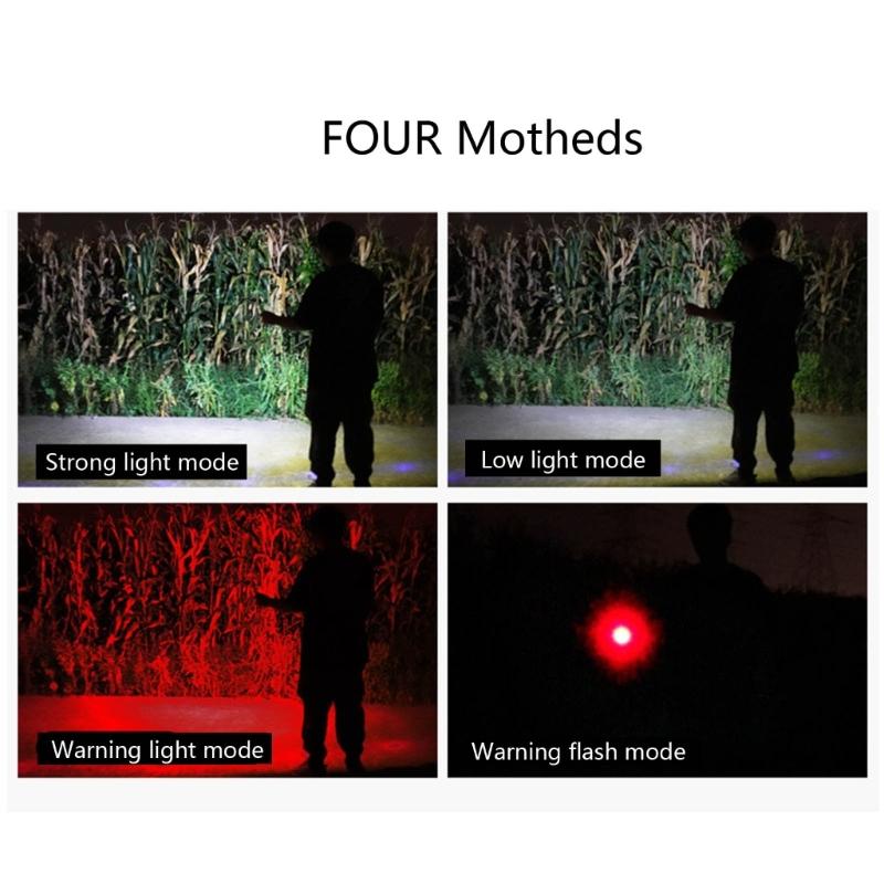 USB Rechargeable Keychain Flashlight Portable LED Work Light Mini Pocket KeyRing LED Flashlight for Emergencies Lighting