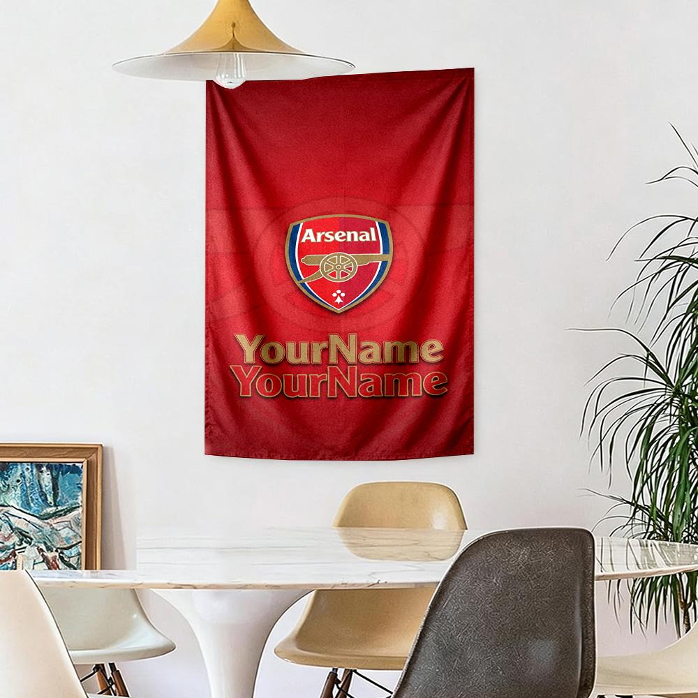 Arsenal Custom Your Name Wall Decor Tapestry Art For Pet Memorial Birthdaywedding Party Backdrop Family Gift