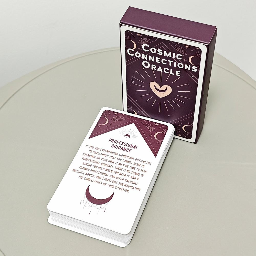 10.3*6cm Cosmic Connections Oracle Deck 54 Pcs Oracle Cards Inspired By The Universe for Love & Relationship