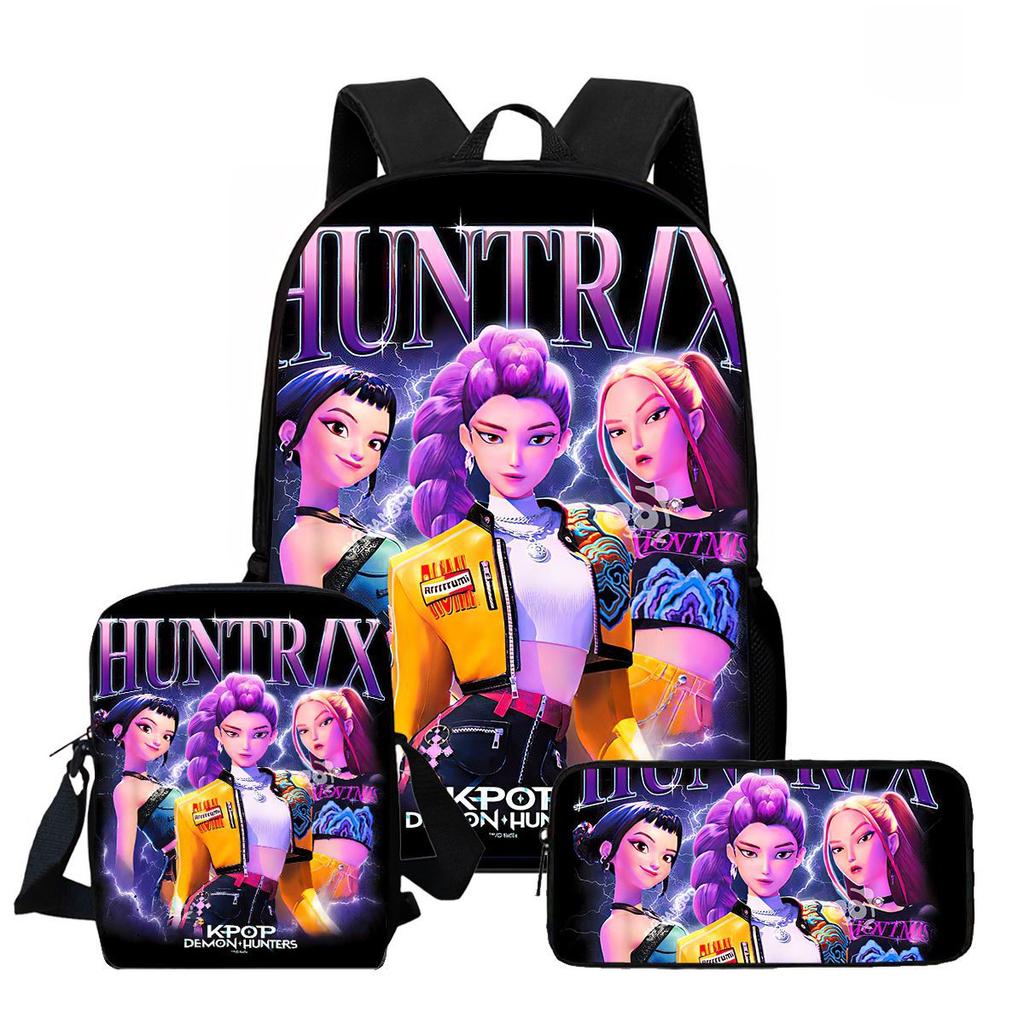 Kpop Witcher Girl Group Trendy Kids Backpack with High-Definition Print, Large Capacity, Lightweight, and Back-Protecting Design 6267