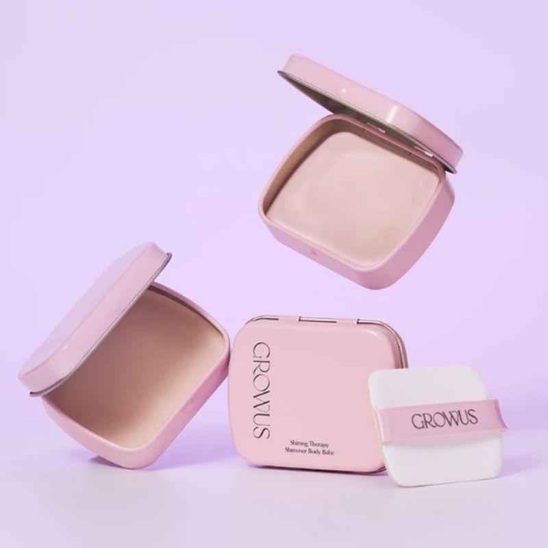 Growus Shining Therapy Shimmer Body Balm 10g – Radiant Glow Moisturizing Highlight Body Balm
