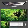 Cute Black Cat Mouse Pad Large Computer Office Game Table Mat Rubber Antislip Stitched Keyboard Mats 90x40 Xxl Desk Pads