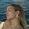 Stainless Steel Gold Silver Color Big Shell Earrings for Women Girl Fashion Simple Beach Party Earrings Waterproof Jewelry Gift