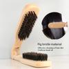 Professional V-Shaped Solid Wood Straightening Comb, Anti-Scald & Heat Resistant Hair Styling Brush