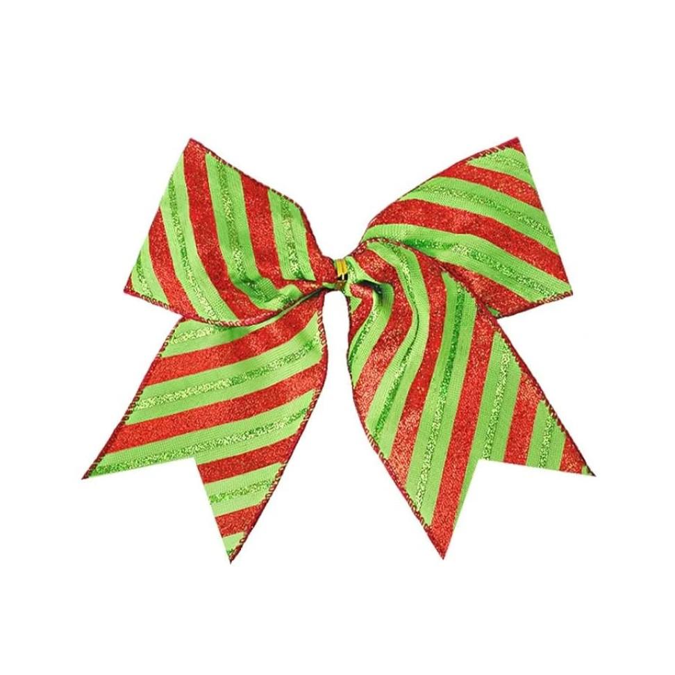 Polka Dot Bow Decoration Red And Green Bow Decoration Tree Decoration