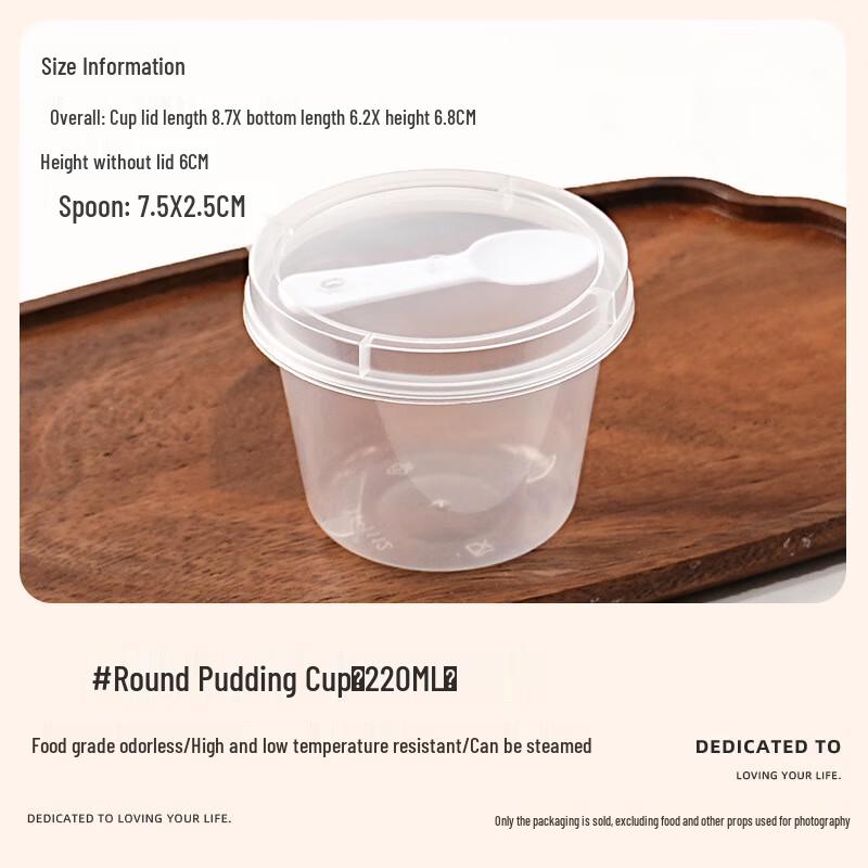 

Round Pudding Cups with Spoons