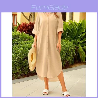 Polyester Ice Silk Long Sleeve Shirt With Pockets For Casual Office Wear