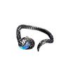 Love Sea Blue Zircon Dark Punk Style Personality Snake Open Ring Fashion Moonstone Niche Design Ring