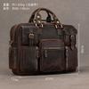 Vintage Crazy Horse Leather Travel Bag Men'S Business Cowhide Briefcase Genuine Leather Portable Oblique Span Bag Briefcase