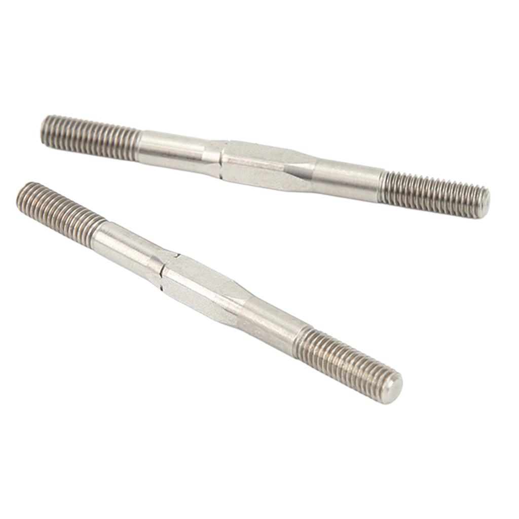 2PCs RV Turnbuckle Tie Rod High Strength Steel M5 65mm Heavy Duty Anti Impact Replacement for ARRMA