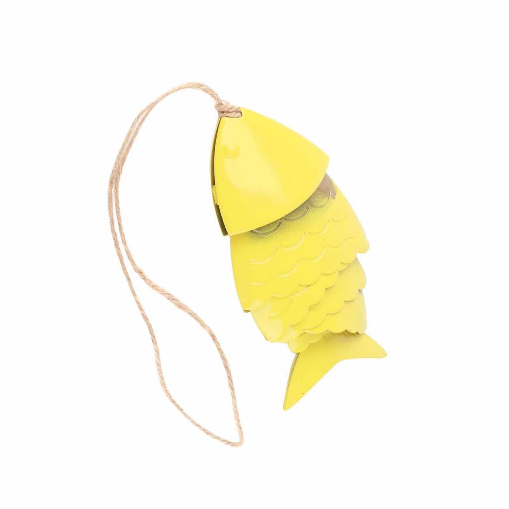 Campanelli Eolici Colorati a Forma di Pesci Koi Artigianato in Metallo Decorazioni da Appendere all'Esterno Sottotetto Campanello Eolico a Forma di Pesce