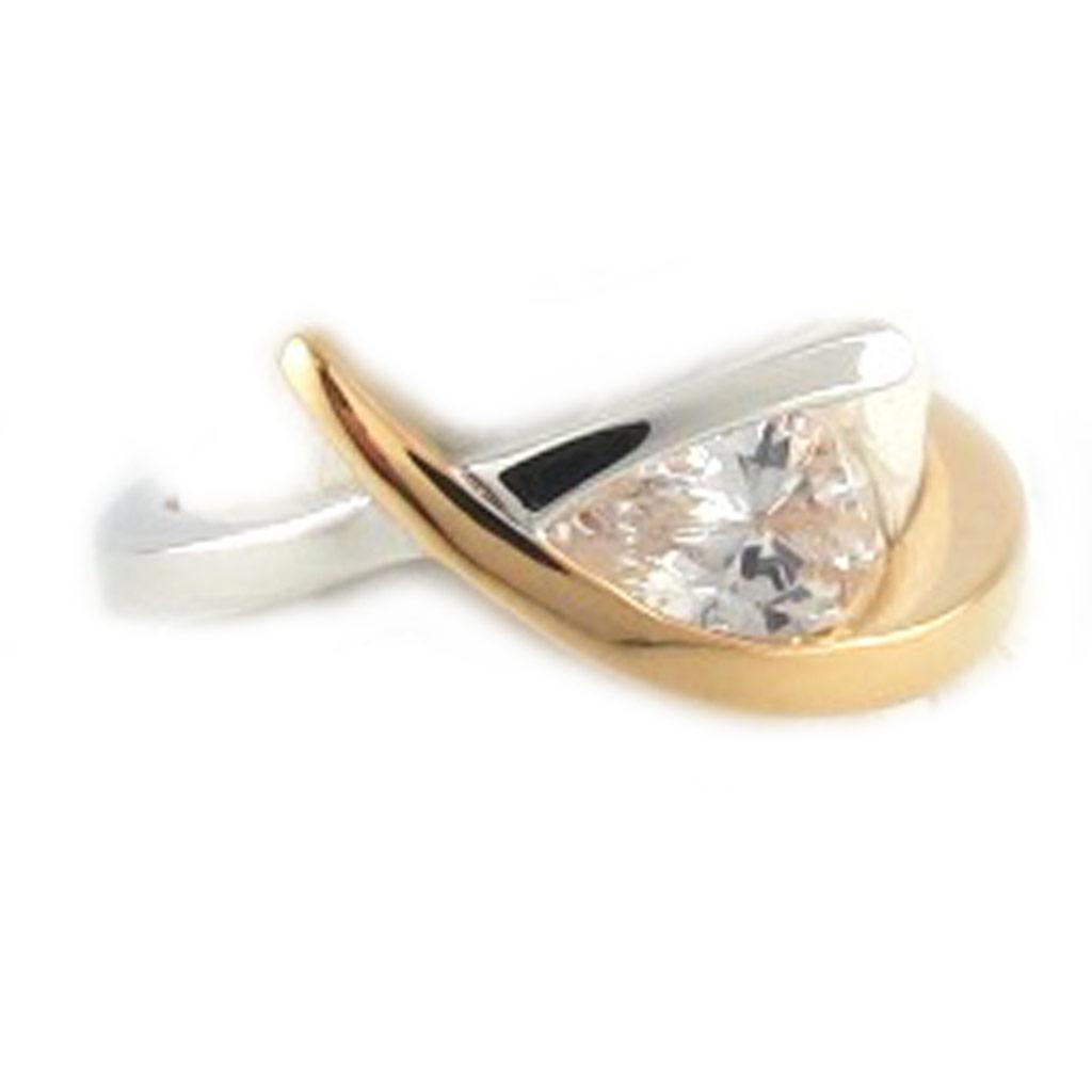 2 Tone 'Câlin' Gold Plated Ring
