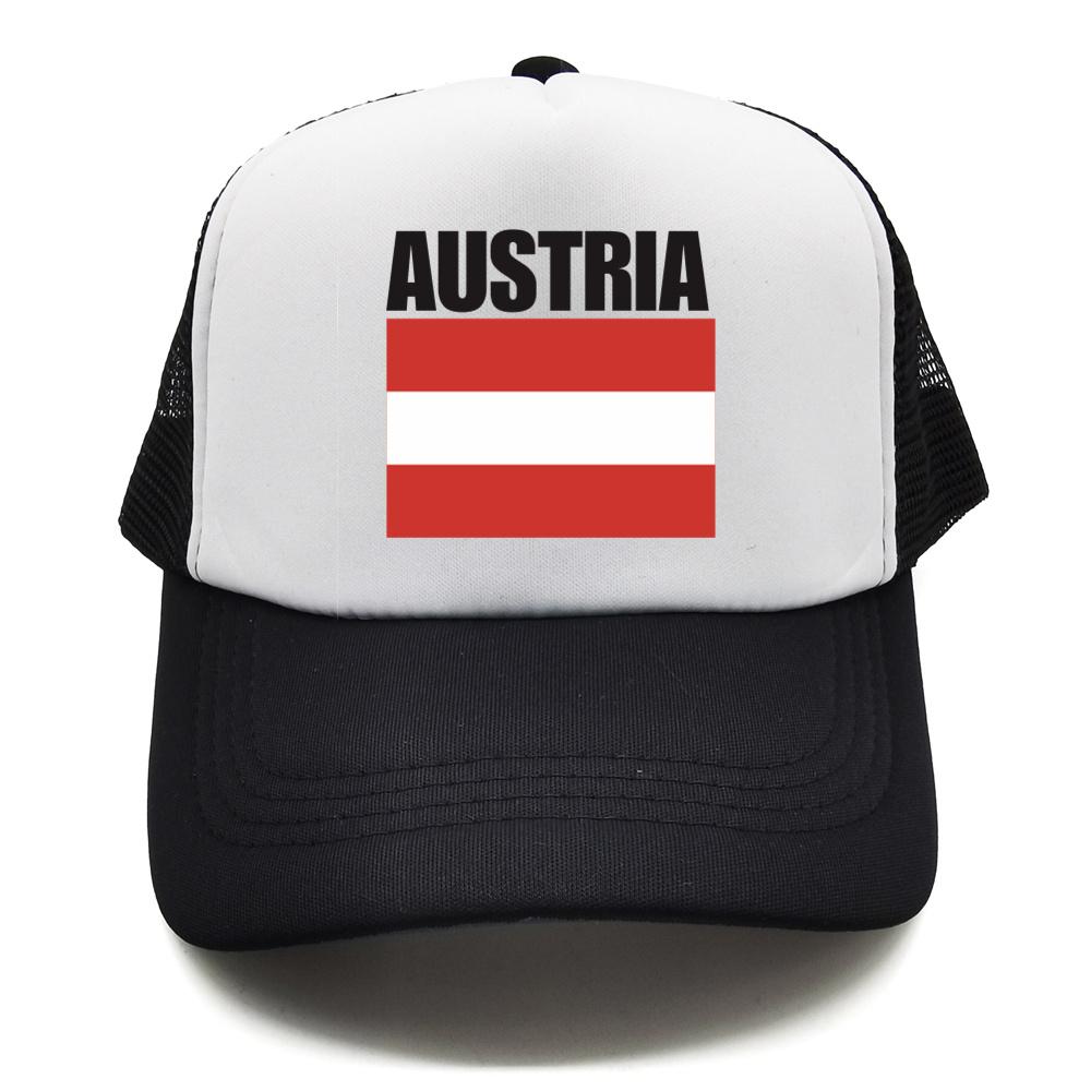 Cappellino da Baseball Bandiera Austriaca Fresco Estivo Unisex Rete Traspirante Cappello per Fan del Paese Cappellino Trucker Unisex Cappellini in Rete Traspirante per Esterno
