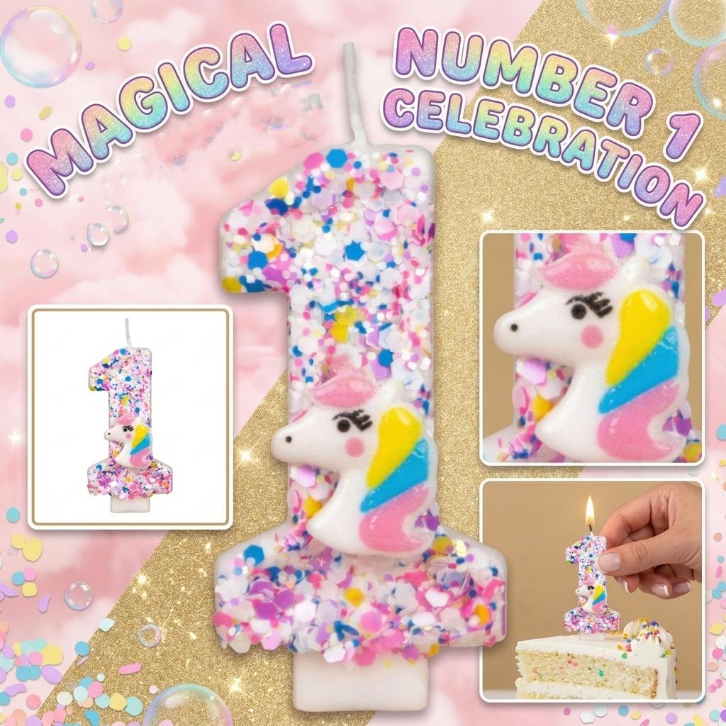 Fashion Cartoon Creative Birthday Candles Party Digital Candles