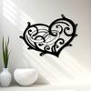 Metal Heart Wall Art Vintage Iron Wedding Decor Rustproof Home Gift