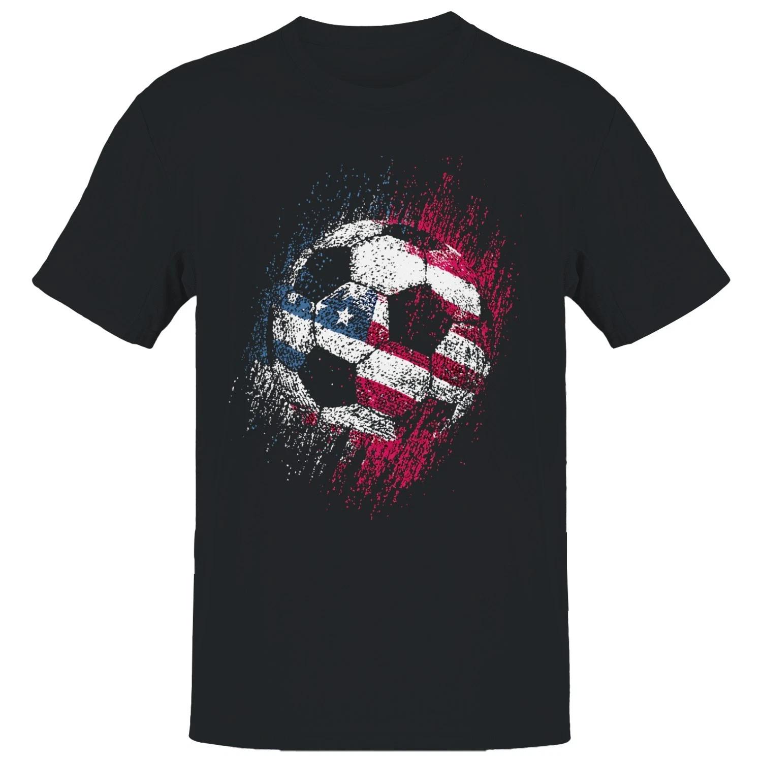 American Soccer Ball Men s T-shirt L