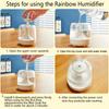 650ML Portable Humidifier Air Humidifier Essential Oil Home Bedroom Aroma Diffuser With Colorful Night Lights USB Humidifier