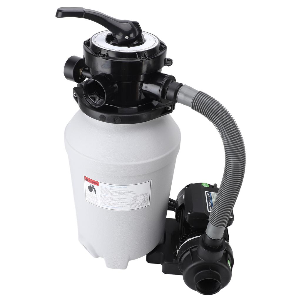 Sand Filter Pump System for Above Ground Pools 10 Inch Sand Tank 0.25HP 250W Pool Pump IPX5