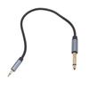3.5mm Mono Male to 6.35mm Mono Male Sound Cable 11.8 Inch 6.35mm to 3.5mm Headphone Adapter Cord for Speaker Amplifier
