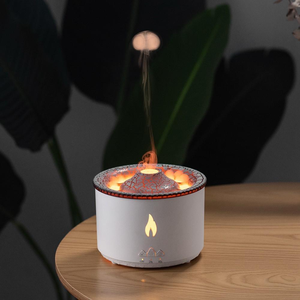 

Creative Mini Volcano Aroma Diffuser & Jellyfish Incense Burner - Essential Oil Humidifier, Air Purifier, Home Gift. JP Plug