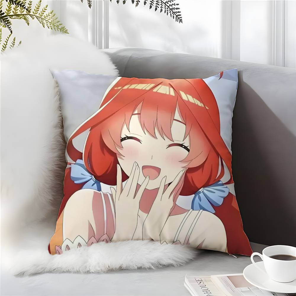 The Quintessential Quintuplets-MT Nakano Itsuki Pillow Case Comfort Sofa Bed Silky Elegant Invisible Zipper Pillow Cushion Cover