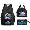 School Bag Female Male Student Backpack Cartoon Laptop Youth Backpack 3-Piece Set