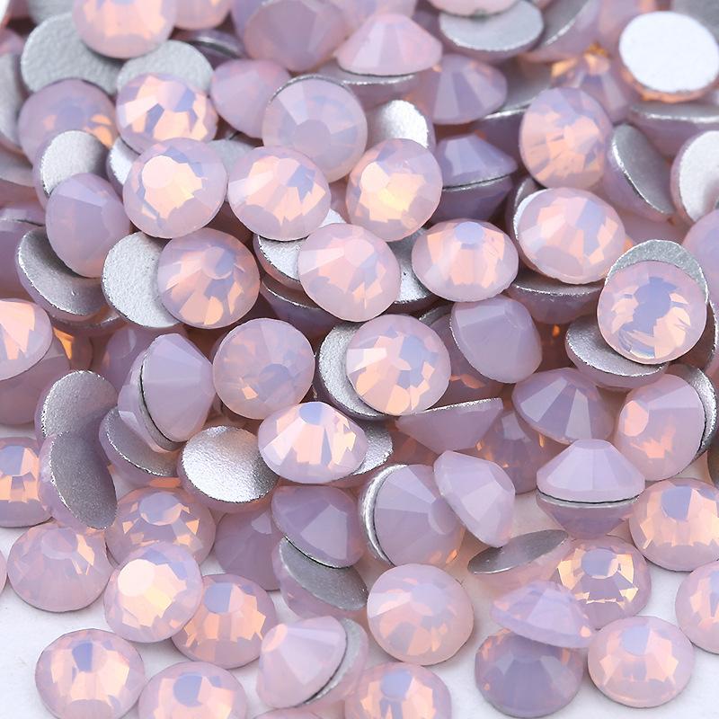 Flat Bottom Glass Protein Rhinestone Blue Pink Green White Nail Diamond Diy Manicure Jewelry Accessories Nail Decorative Diamond