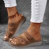 Slippers Women Summer Fashion Slip on Platform Wedges Sandals Casual Beach Shoes Peep Toe Non-slip Sandalias De Mujer