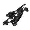 Telescopic Aluminum Alloy Bracket License Plate Holder with LED Light for Motorcycle