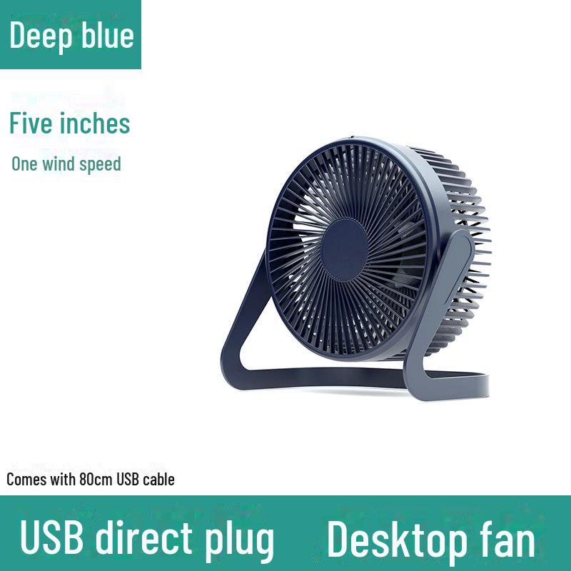 Premium USB Mini Fan - 5.68-inch Silent Desktop Fan for Office & Student Use