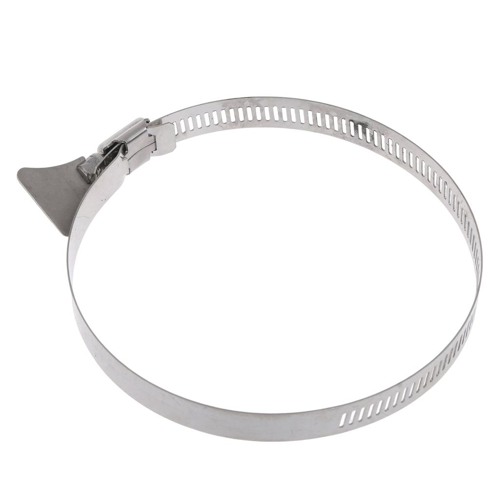 Adjustable Stainless Steel Duct Clamps Hose Clamp Pipe Clamp Air Ducting Clamp Worm Drive Hose Clamp 50/75/100/150/200mm