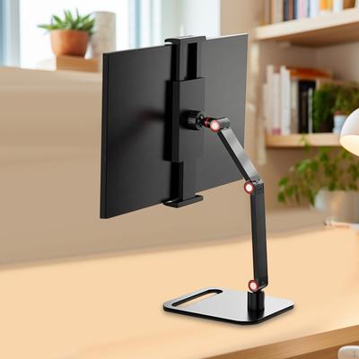 Portable Monitor Desk Holder Screen Metal Holder, Adjustable Clamp, Bracket, Arm
