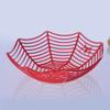 Spider Web Fruits Candy Basket Plastic Spiderweb Bowl Halloween Party Decor