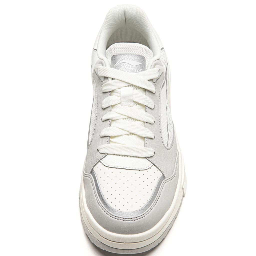 Li Ning Wave LITE Comfortable And Trendy Abrasion Resistant Lightweight Low top Skateboard Shoes Men's White AGCW039-1