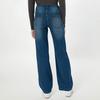 Women's Fashion Color Versatile High Waist Pocket Side Zipper Straight Leg Jeans