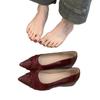Soft Leather Naked Pink Pointed Head Shallow Mouth Single Shoes Women's Early Spring New Models with Skirt Inner Height Increase Commuting