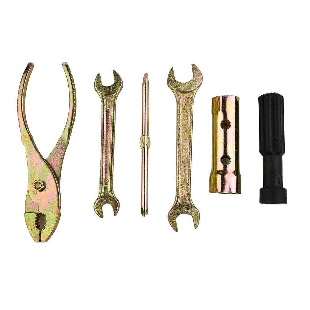 5 buc. Set de scule pentru motocicletă Cheie fixă Șurubelniță Cu geantă de depozitare Aliaj de aluminiu