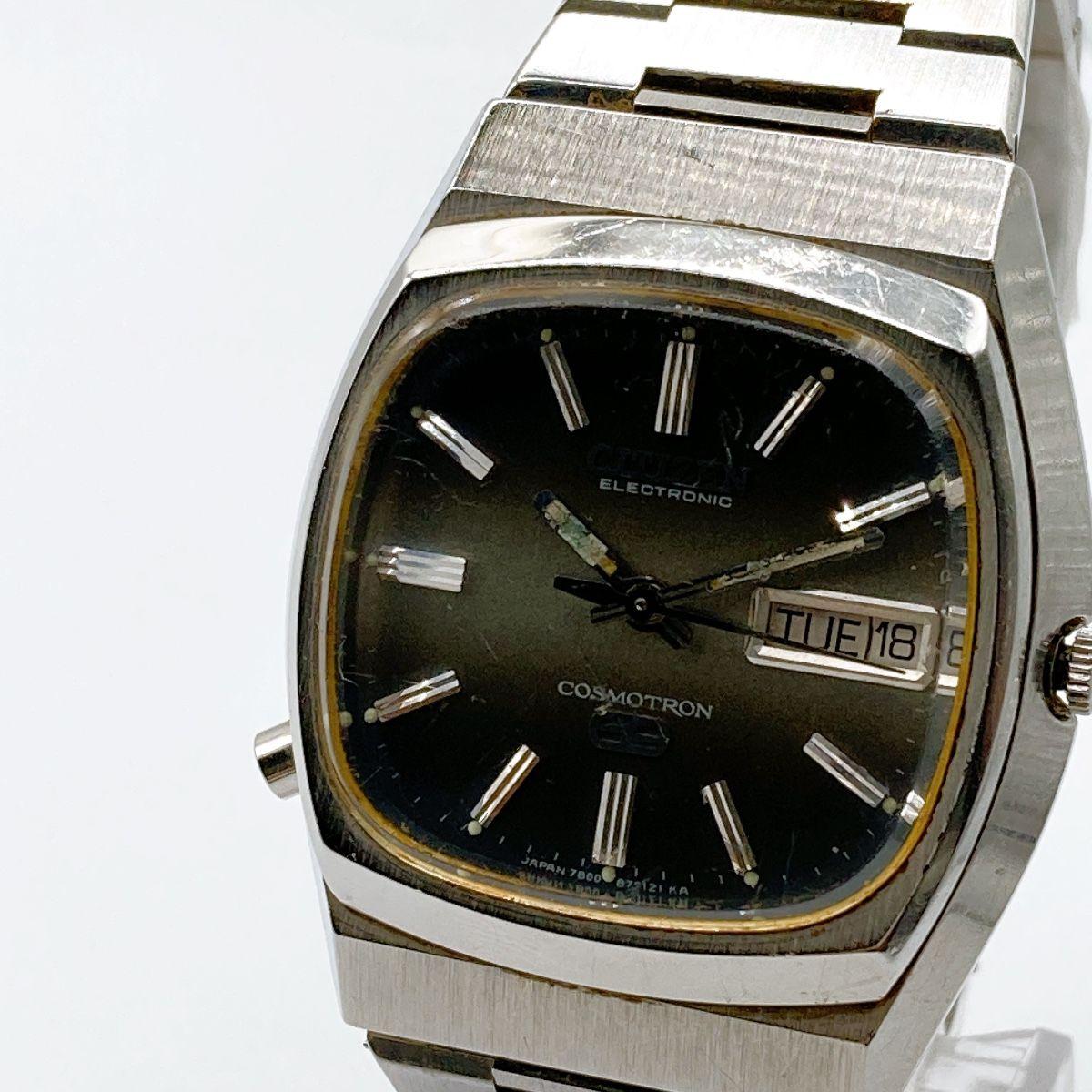 Used 372 CITIZEN COSMOTRON Citizen Cosmotron Men s Watch Vintage New Battery
