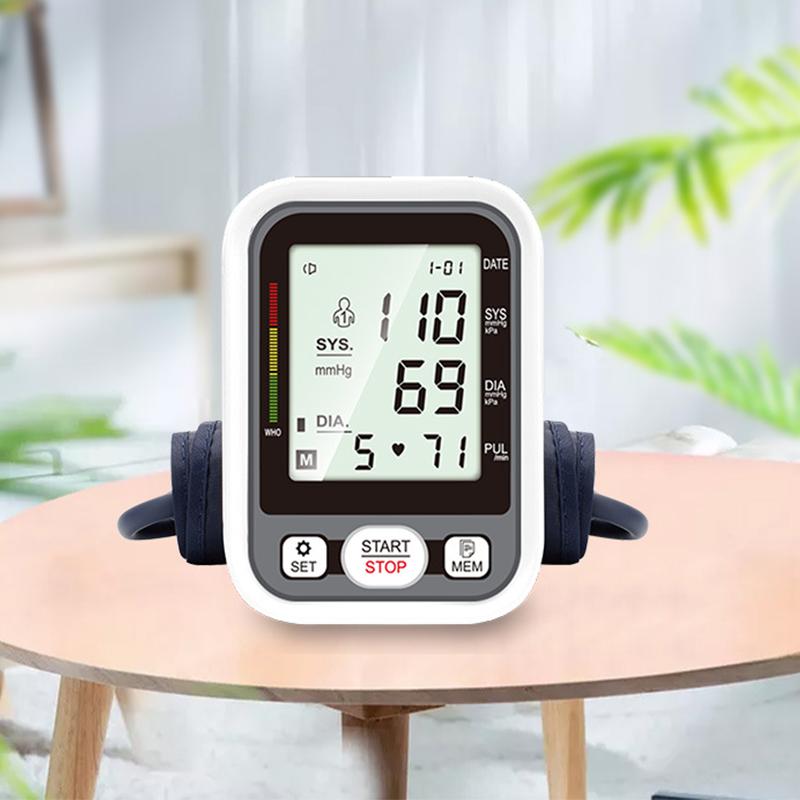 Blood Pressure Monitor Automatic LCD Display Home Use Upper Arm Digital Sphygmomanometer No Voice Function