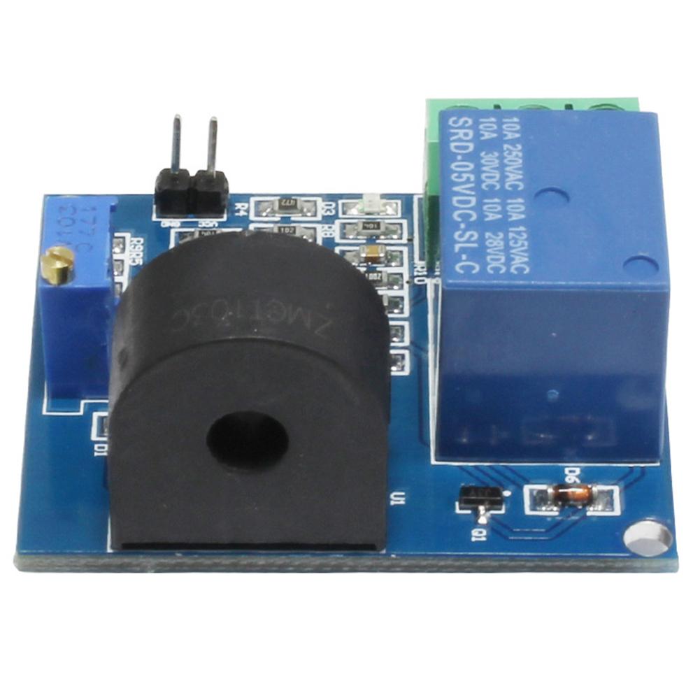 Overcurrent Protection Module Sensor 5V Relay Module AC Current Sensor 5A Detection Range DIN Rail Mount Capable