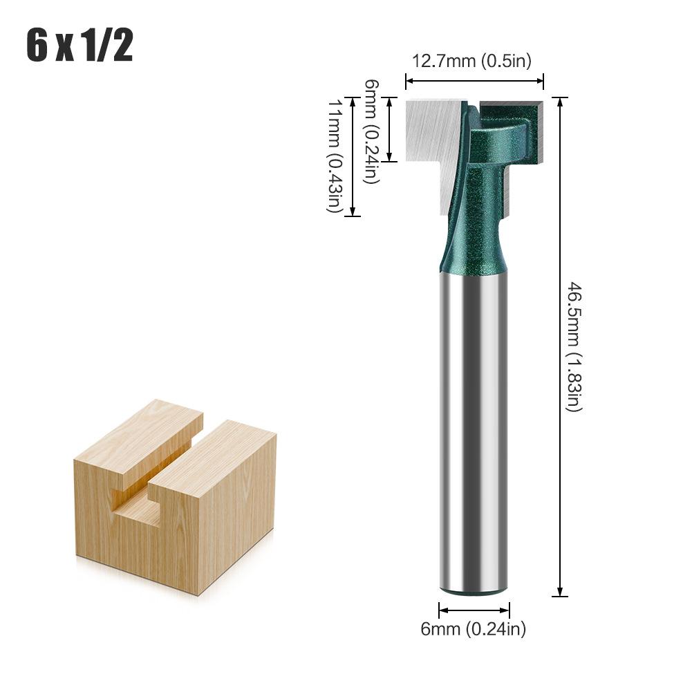 

Keyhole Knife, Keyhole Knife, Photo Frame Hanging Hole Gong Knife, Trimming Machine, Woodworking Milling Cutter 6.35 Handle 6Mm 1/4 Keyhole Knife Flash Green 6 * 1/2