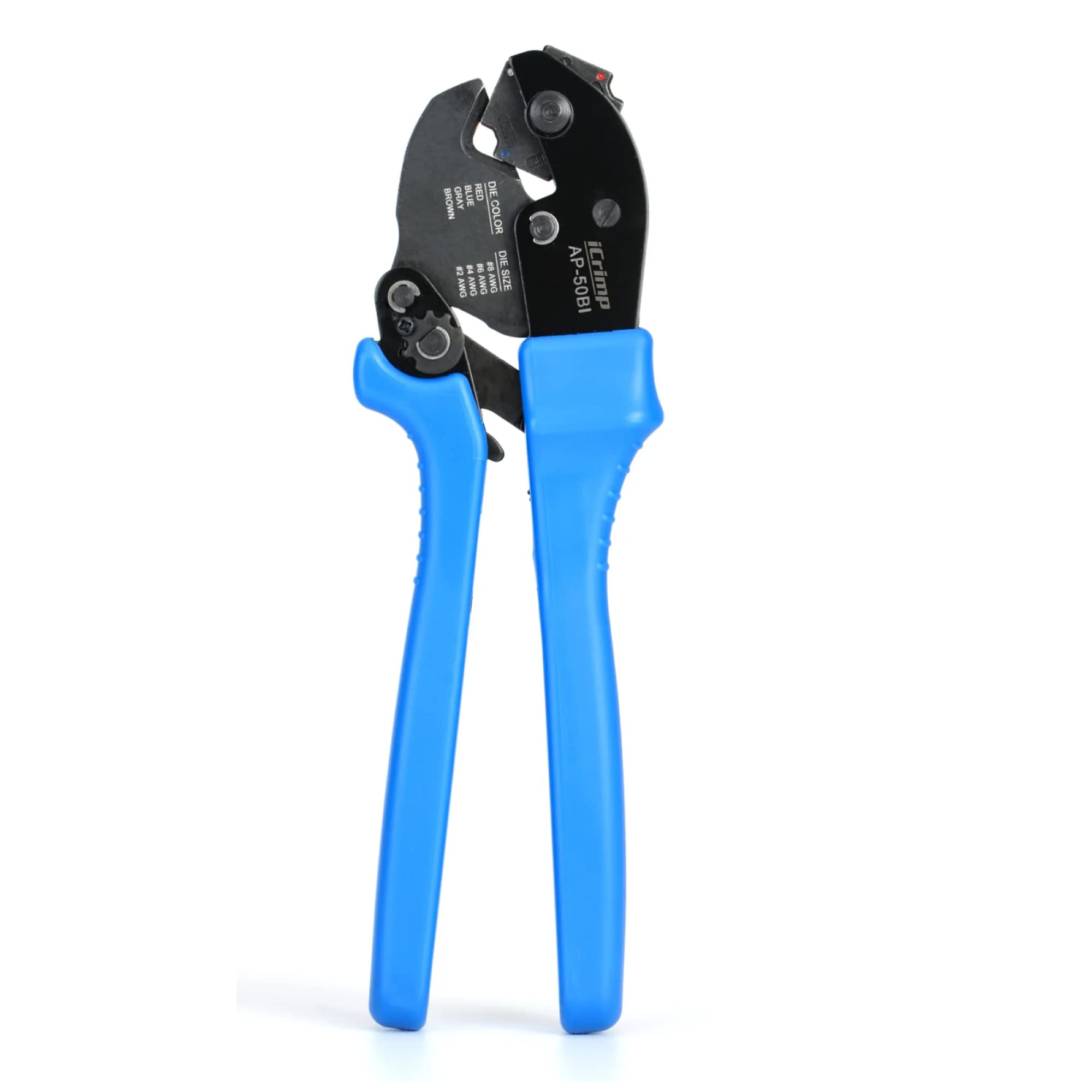 

iCrimp Crimping Pliers for Bare Plate Rotary Die Compatible with AP-50BI Terminals, Type, Type, 8-38sq синий