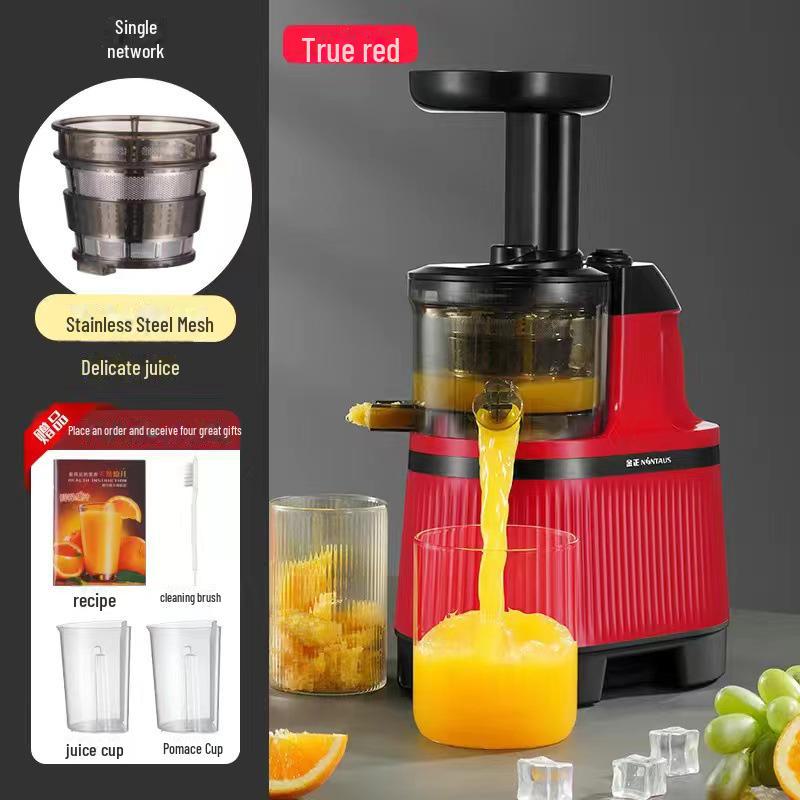 Stainless Steel Juicer with Juice and Pulp Separation - Home Automatic, Large and Small Caliber, Gift Option