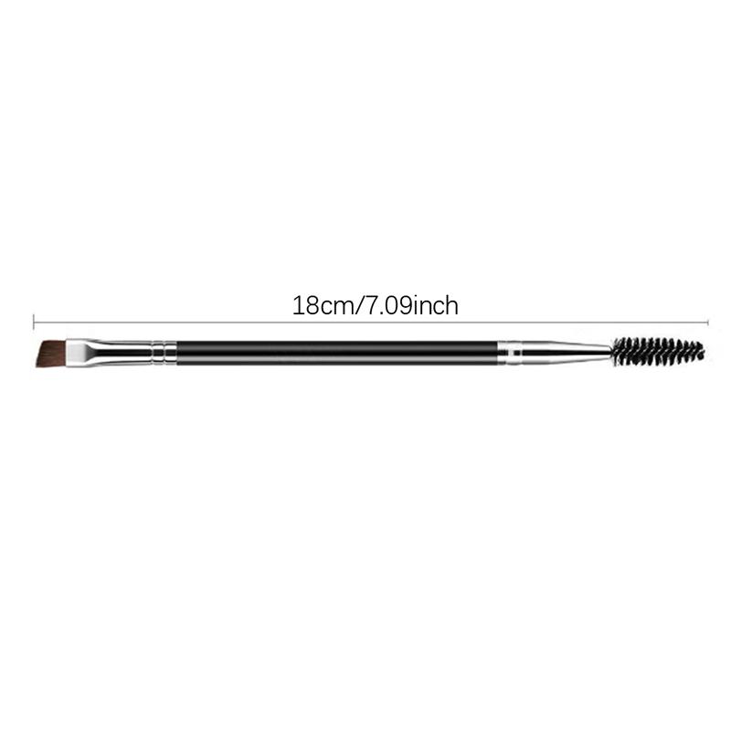 Double-Ended Eyebrow Eyeliner Brush For Women Makeup Tools Eyelashes Brush Lash Curl Spiral Brush Angled Brow Powder Brushes