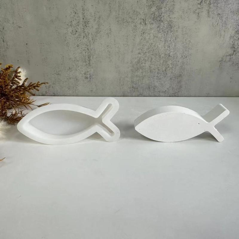 Candle Stick Holder Silicone Mold 3D Fish Resin Mold Candle Holder Silicone Resin Mold Cute Silicone Candle Holder Mold