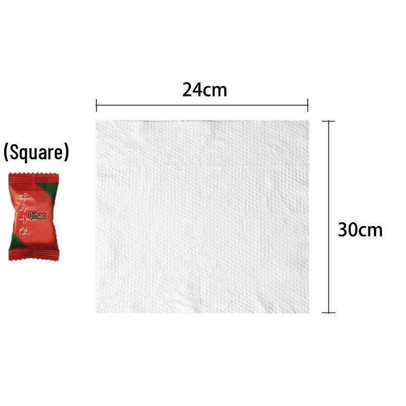 Individually Wrapped Thick Compressed Travel Towels: Portable Disposable Makeup Remover Cloths