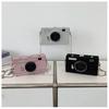 Women Fashion Sequin Box Bag Funny Chain Crossbody Body Bag  Camera Shape Shoulder Bag