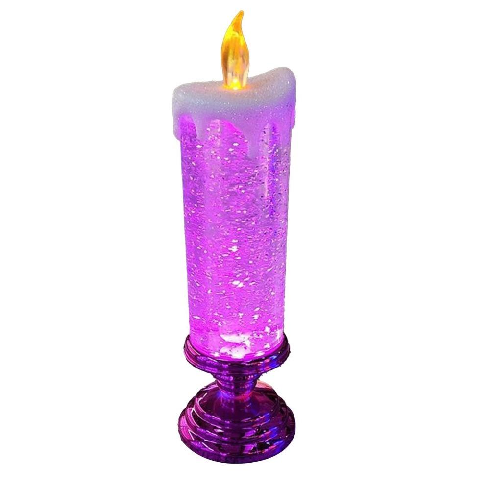 

Battery Operated LED Candle Light Multi-color Gradient Swirling Glitter Simulation Candles Lights 7-color Gradient