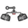 Car Seat Back Cooling Fan USB Charge Dual Head Fan 360 Degree Rotation Auto Headrest Ventilation Fan Car Interior Neck Cooler